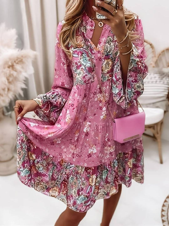 Helena | Floral Boho Tunic Dress