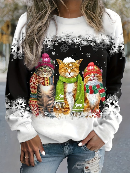 Katherine | Festive Cat Sweater