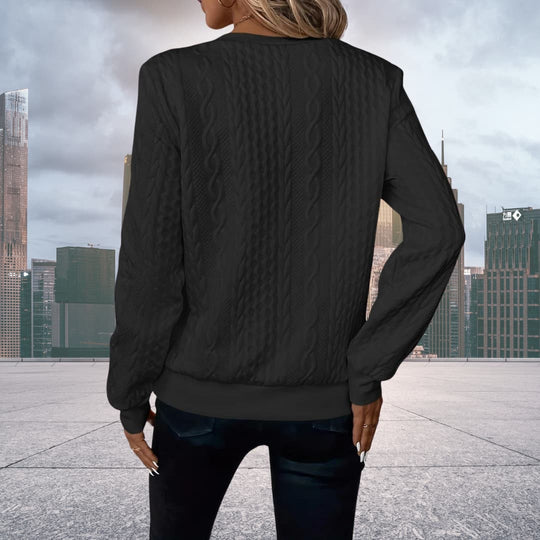 Ethel | Cable-Knit Zipper Sweater