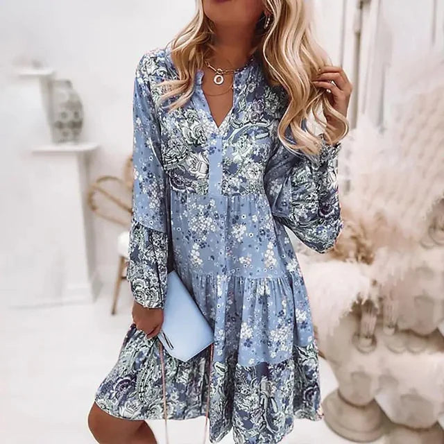 Helena | Floral Boho Tunic Dress