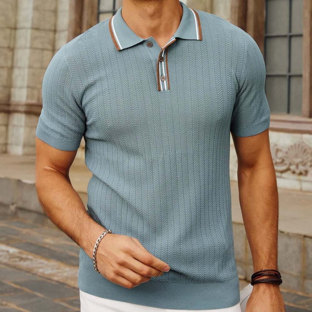 Nicolas | Knitted Polo Shirt for Men