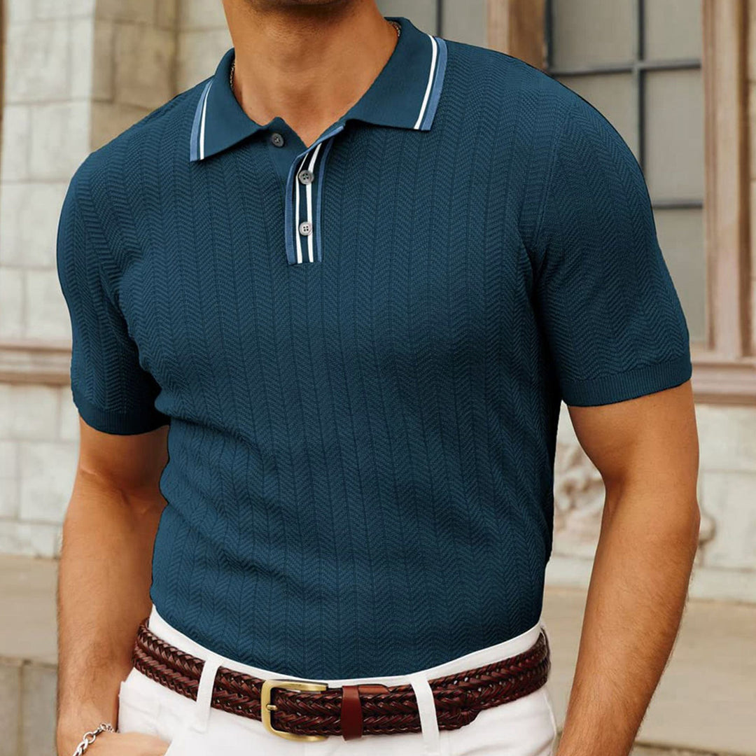 Nicolas | Knitted Polo Shirt for Men