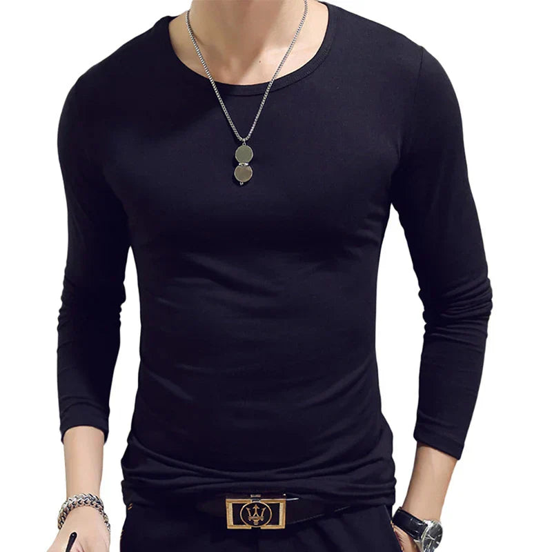 Thin Black O - Neck 3 / 2XL