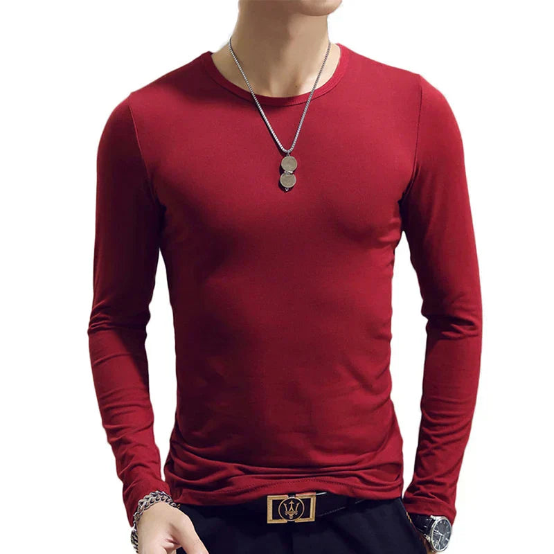 Thin Red Wine O - Neck 3 / 2XL