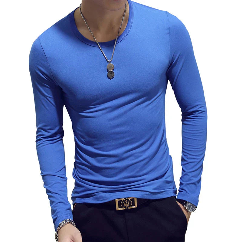 Thin Light Blue O - Neck 3 / 2XL