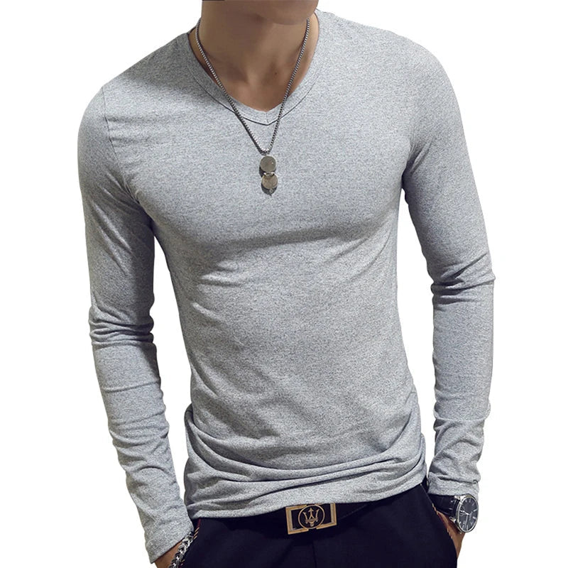 Thin Grey V- Neck 2 / 2XL