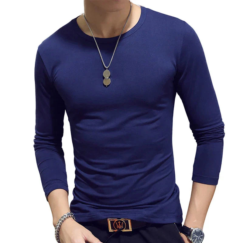 Thin Deep Blue O - Neck 3 / 2XL