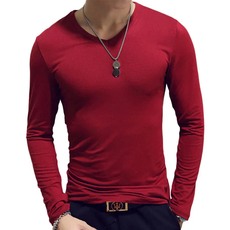 Thin Red Wine V- Neck 2 / 2XL