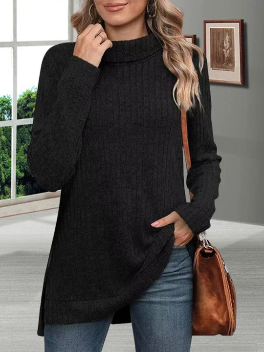 Elsie | Ribbed Turtleneck Sweater