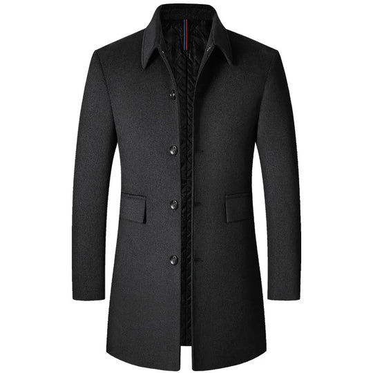 Paulo | Elegant Wool Overcoat