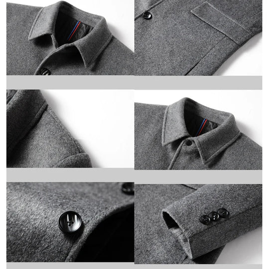 Paulo | Elegant Wool Overcoat