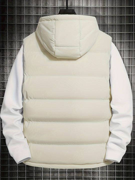 Levi | Hooded Pocket Down Vest Jacket